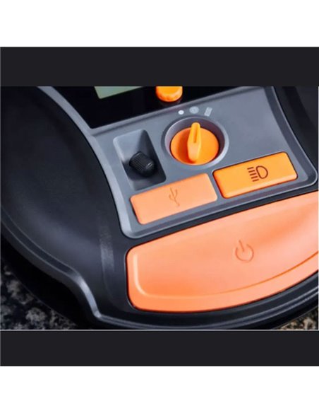 Compresor de neumáticos inalámbrico digital recargable y bomba de aire TYREinflate 6000, 0-5,5 bar, 180W, con luz LED