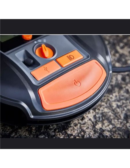Compresor de neumáticos inalámbrico digital recargable y bomba de aire TYREinflate 6000, 0-5,5 bar, 180W, con luz LED
