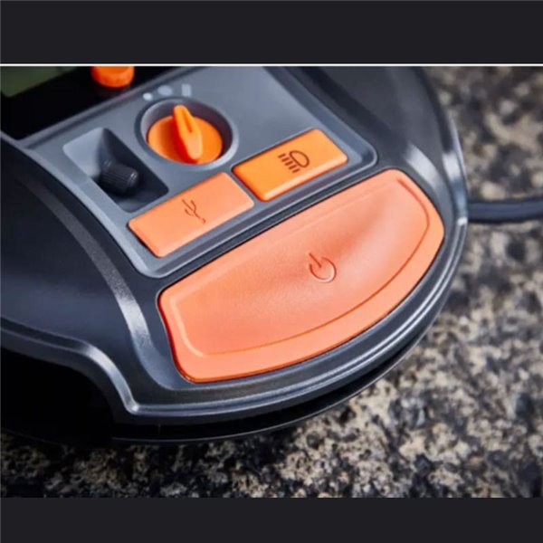 Compresor de neumáticos inalámbrico digital recargable y bomba de aire TYREinflate 6000, 0-5,5 bar, 180W, con luz LED