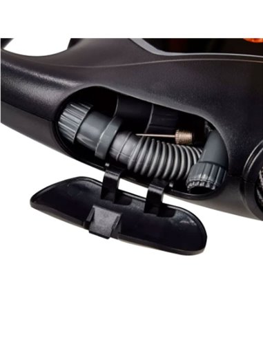 Compresor de neumáticos inalámbrico digital recargable y bomba de aire TYREinflate 6000, 0-5,5 bar, 180W, con luz LED