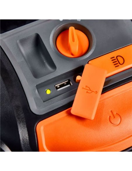 Compresor de neumáticos inalámbrico digital recargable y bomba de aire TYREinflate 6000, 0-5,5 bar, 180W, con luz LED