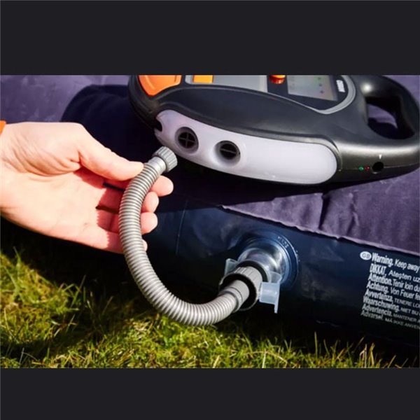 Compresor de neumáticos inalámbrico digital recargable y bomba de aire TYREinflate 6000, 0-5,5 bar, 180W, con luz LED