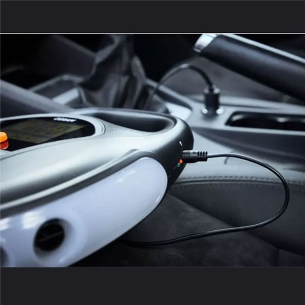 Compresor de neumáticos inalámbrico digital recargable y bomba de aire TYREinflate 6000, 0-5,5 bar, 180W, con luz LED