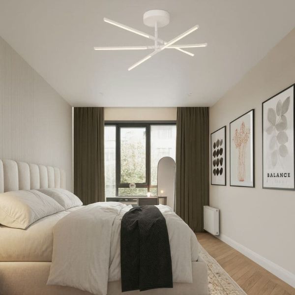 Plafón de techo LED blanca TORCH 6827 Mantra ambiente| LeonLeds