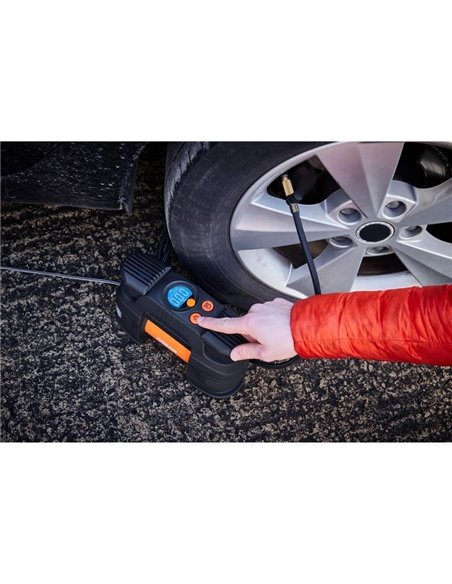 Compressor de pneus digital para veículos grandes 12 V DC TYREinflate 830, 0-5,5 bar, 180 W,