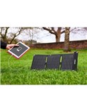 Panel solar plegable portátil BATTERYcharge SOLAR 20W, carga USB C y USB A, IP65
