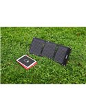Panel solar plegable portátil BATTERYcharge SOLAR 20W, carga USB C y USB A, IP65