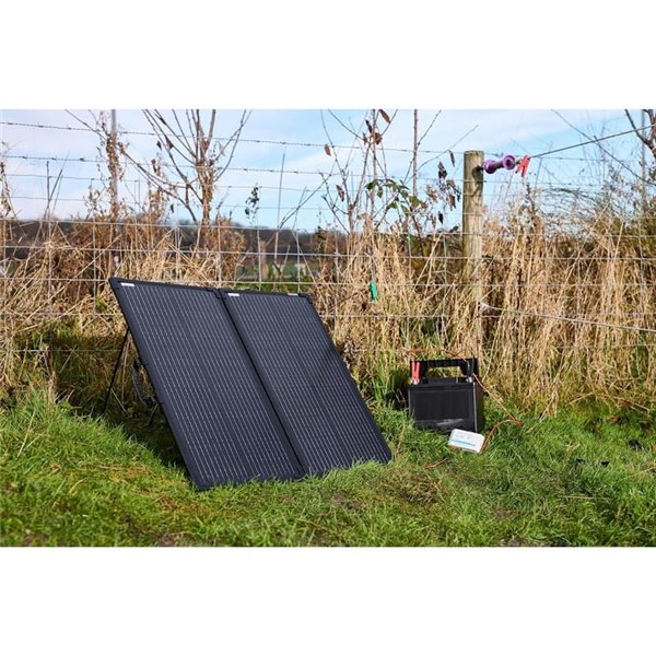 Panel solar portátil 100W IP65 con controlador 12V/10A, BATTERYcharge SOLAR 100W