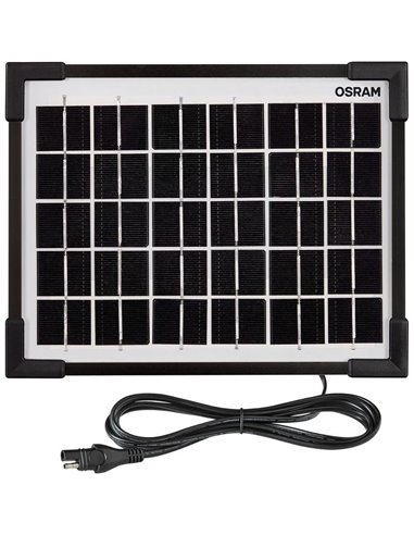 Mantenedor solar 12V 5W IP65 para batería, 0,28 A, 205×205×18 mm, BATTERYcharge SOLAR 5W