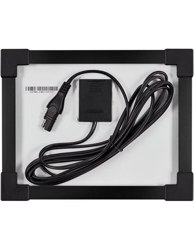 Mantenedor solar 12V 5W IP65 para batería, 0,28 A, 205×205×18 mm, BATTERYcharge SOLAR 5W