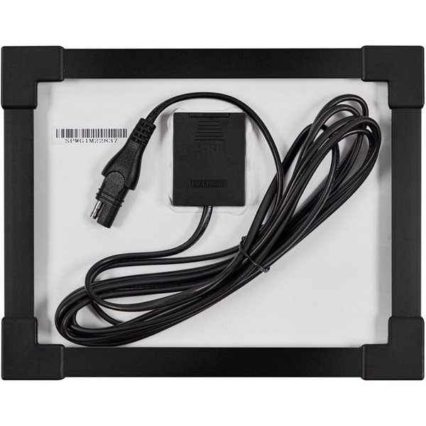 Mantenedor solar 12V 5W IP65 para batería, 0,28 A, 205×205×18 mm, BATTERYcharge SOLAR 5W