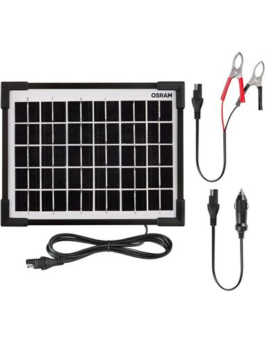 Mantenedor solar 12V 5W IP65 para bateria, 0,28A, 205x205x18mm, BATTERYcharge SOLAR 5W