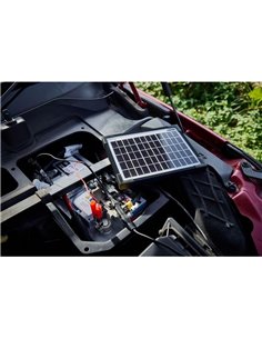 Mantenedor solar 12V 5W IP65 para batería, 0,28 A, 205×205×18 mm, BATTERYcharge SOLAR 5W 2