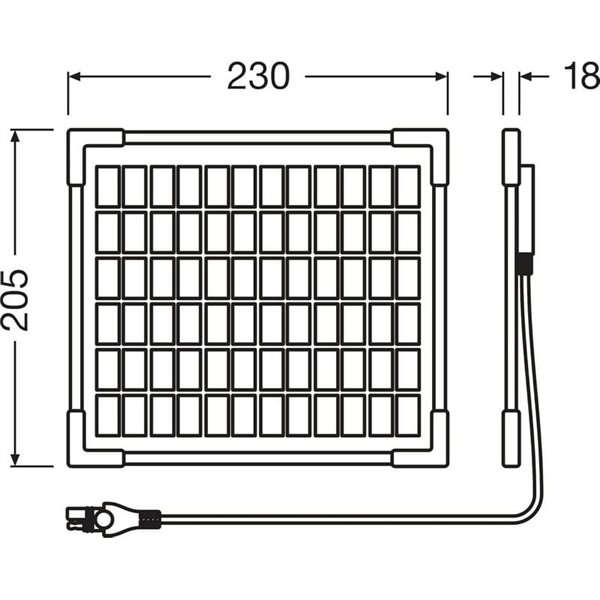 Mainteneur solaire de batterie 12 V 5 W IP65, 0,28 A, 205 x 205 x 18 mm, BATTERYcharge SOLAR 5 W