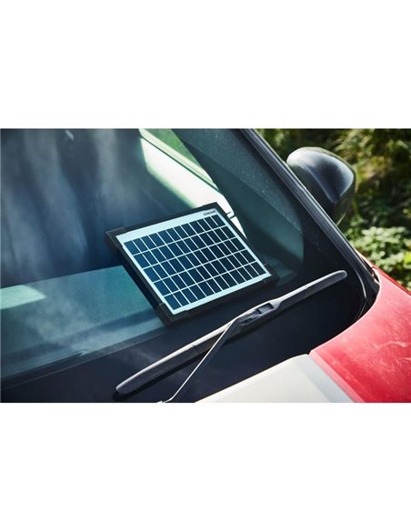 Mantenedor solar 12V 5W IP65 para batería, 0,28 A, 205×205×18 mm, BATTERYcharge SOLAR 5W