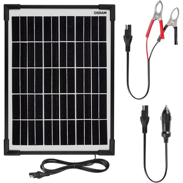 Mantenedor solar 12V 10W IP65 para batería, 0,56 A, 230×364×18 mm, BATTERYcharge SOLAR 10W