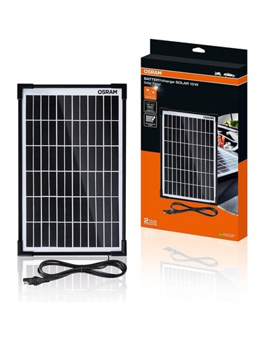 Mainteneur solaire 12 V 10 W IP65 pour batterie, 0,56 A, 230 × 364 × 18 mm, BATTERYcharge SOLAR 10 W