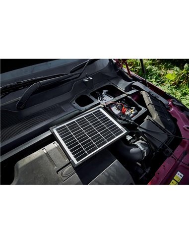 Mantenedor solar 12V 10W IP65 para batería, 0,56 A, 230×364×18 mm, BATTERYcharge SOLAR 10W