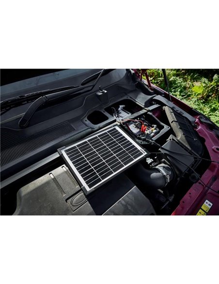 Mantenedor solar 12V 10W IP65 para batería, 0,56 A, 230×364×18 mm, BATTERYcharge SOLAR 10W