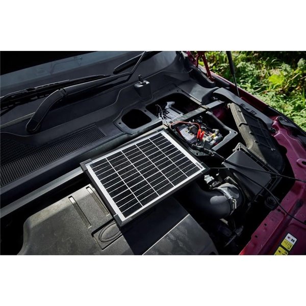 Mantenedor solar 12V 10W IP65 para batería, 0,56 A, 230×364×18 mm, BATTERYcharge SOLAR 10W