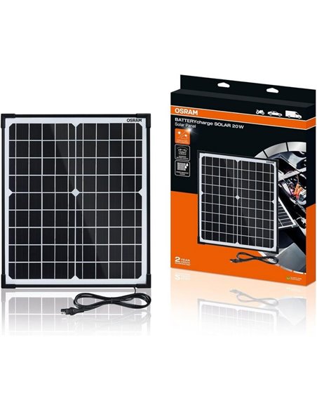 Maintenance des batteries de véhicules solaires BATTERYcharge SOLAR 20W, IP65