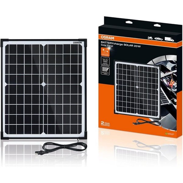 Maintenance des batteries de véhicules solaires BATTERYcharge SOLAR 20W, IP65