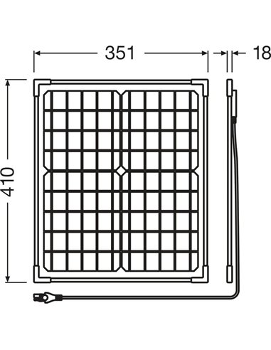 Manutenção de baterias solares para veículos BATTERYcharge SOLAR 20W, IP65