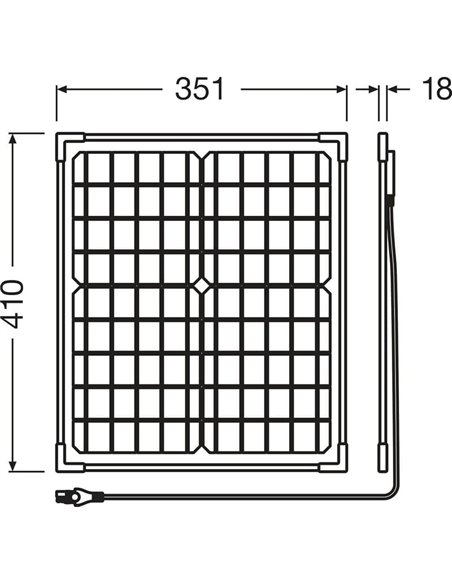 Mantenimiento de baterías solares vehículos BATTERYcharge SOLAR 20W, IP65