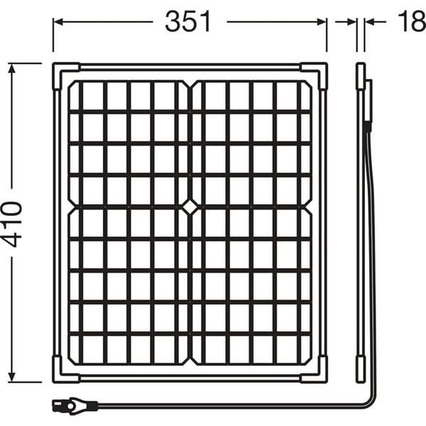 Mantenimiento de baterías solares vehículos BATTERYcharge SOLAR 20W, IP65