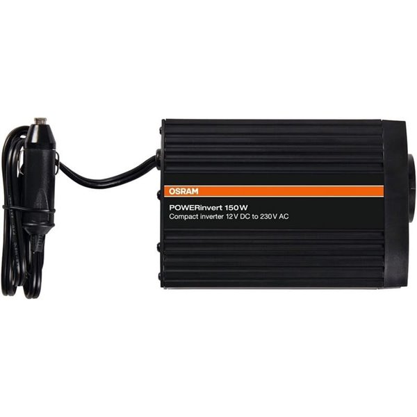 Convertidor de corriente de 12V a 230V hasta 150W POWERinvert, inversor de onda sinusoidal, fuera de la red