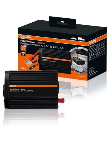 Onduleur sinusoïdal 12V à 230V jusqu'à 300W POWERinvert, convertisseur de puissance