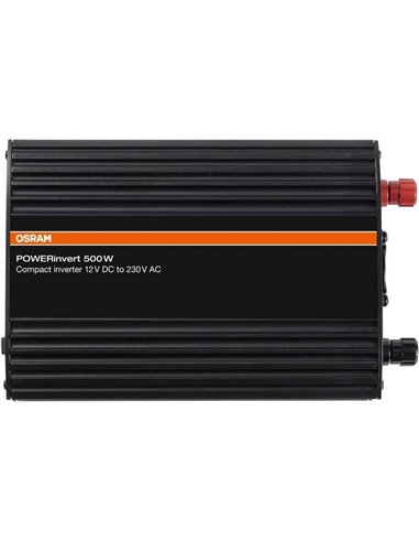 Inversor de potência compacto de 12 V a 230 V até 500 W POWERinvert, silencioso