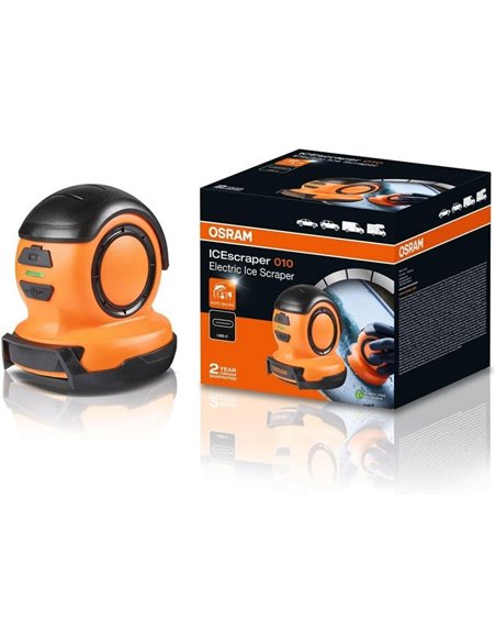 Rascador de hielo para parabrisas OSRAM ICEscraper 010, recargable USB-C