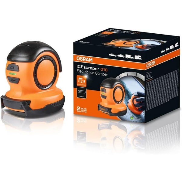 Rascador de hielo para parabrisas OSRAM ICEscraper 010, recargable USB-C