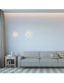 Luminária de parede branca DAKLA de 18 cm da Mantra Ambience | LeonLeds