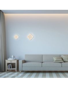 Luminária de parede branca Mantra DAKLA 18 cm | LeonLeds 2