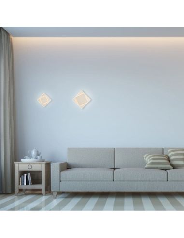Applique murale blanche DAKLA 18 cm de Mantra Ambience | LeonLeds