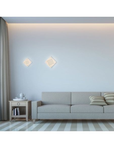 Applique murale blanche DAKLA 18 cm de Mantra Ambience | LeonLeds