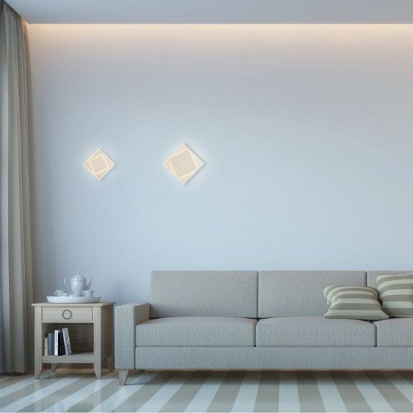 Aplique de pared blanco DAKLA 18cm Mantra ambiente | LeonLeds