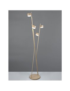 Lampadaire CODA avec 4 spots orientables, interrupteur à pédale, ampoules non incluses : 4 GX53 max. 10 W, IP20, beige 2