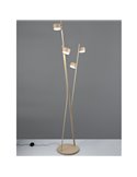 Lampadaire CODA avec 4 spots orientables, interrupteur à pédale, ampoules non incluses : 4 GX53 max. 10 W, IP20, beige