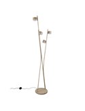Lampadaire CODA avec 4 spots orientables, interrupteur à pédale, ampoules non incluses : 4 GX53 max. 10 W, IP20, beige