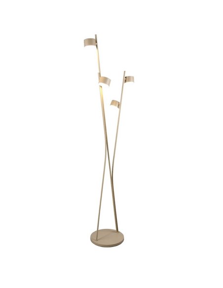 Lámpara de pie con 4 focos orientables CODA interruptor pedal bombillas excl. 4x GX53 max. 10W IP20 Beige
