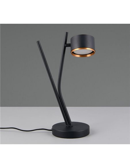 Lámpara de mesa CODA, luz orientable, bombilla excl. 1x GX53 max. 10W IP20 Negro
