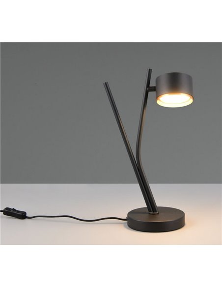 Lámpara de mesa CODA, luz orientable, bombilla excl. 1x GX53 max. 10W IP20 Negro