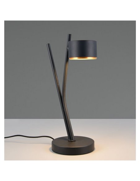 Lámpara de mesa CODA, luz orientable, bombilla excl. 1x GX53 max. 10W IP20 Negro