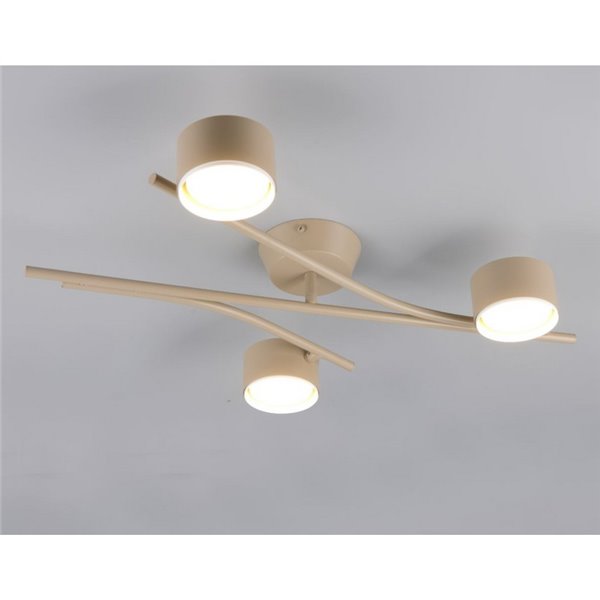 Plafón de techo con 3 focos orientables CODA bombillas excl. 3x GX53 max. 10W IP20 Beige
