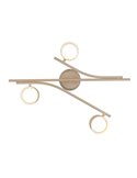 Plafón de techo con 3 focos orientables CODA bombillas excl. 3x GX53 max. 10W IP20 Beige