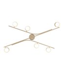 Plafón de techo CODA con 6 focos orientables bombillas excl. 6x GX53 max. 10W IP20 Beige