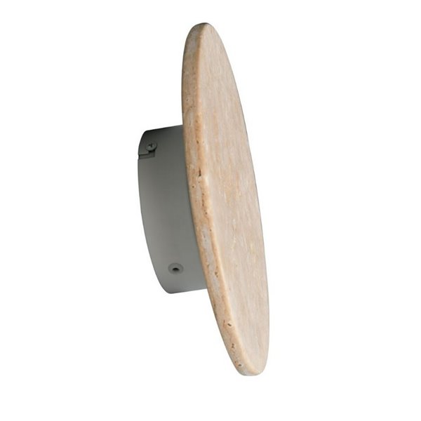 Aplique LED redondo BOBBIN piedra travertino BOBBIN Ø23cm 4W 1x 370lm, 3000K IP20